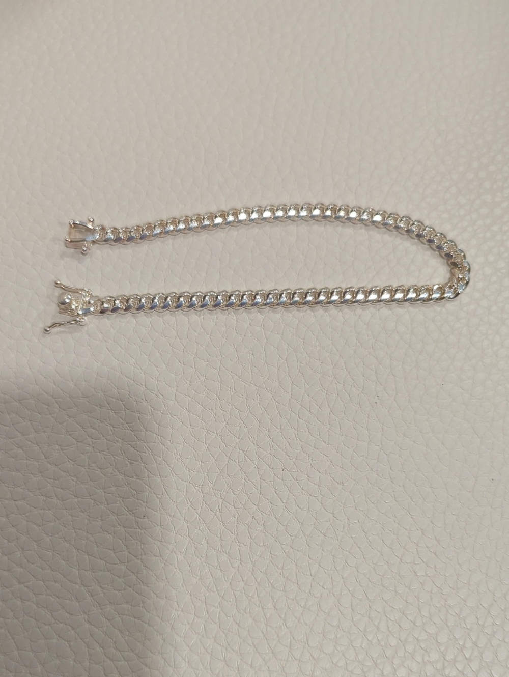 Sterling Silver Cuban Link Bracelet - Silver